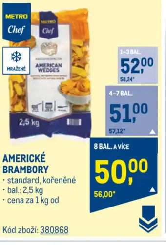 Makro AMERICKÉ BRAMBORY nabídka