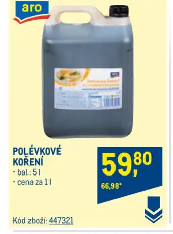 Makro POLÉVKOVÉ KOŘENÍ nabídka
