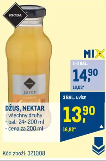 Makro DŽUS, NEKTAR nabídka