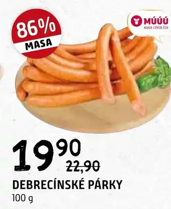 Terno DEBRECÍNSKÉ PÁRKY 100g nabídka