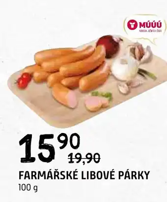 Terno FARMÁŘSKÉ LIBOVÉ PÁRKY 100g nabídka