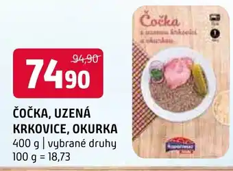 Terno ČOČKA, UZENÁ KRKOVICE, OKURKA nabídka