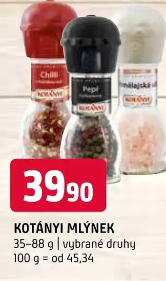 Terno KOTÁNYI MLÝNEK nabídka