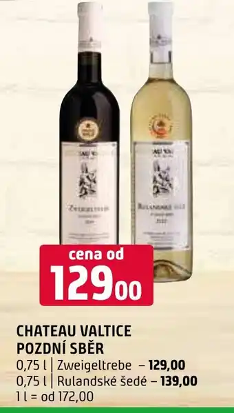 Terno CHATEAU VALTICE POZDNÍ SBĚR 0.75L nabídka