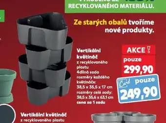 Kaufland Vertikální květináč nabídka