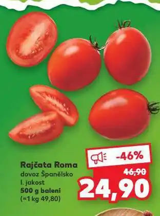 Kaufland Rajčata roma nabídka