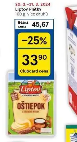 Tesco Liptov plátky nabídka