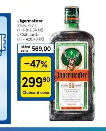 Tesco Jägermeister nabídka