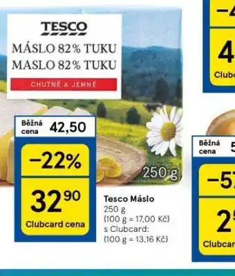 Tesco Tesco máslo nabídka