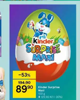 Tesco Kinder surprise maxi nabídka