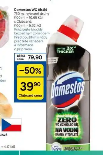 Tesco Domestos wc čistič nabídka