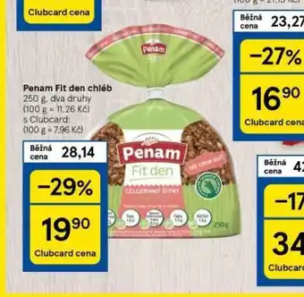 Tesco Penam fit den chléb nabídka
