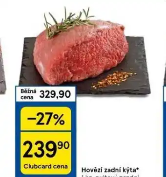 Tesco Hovězí zadní kýta nabídka