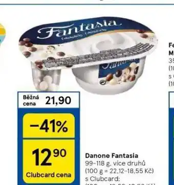 Tesco Danone fantasia nabídka