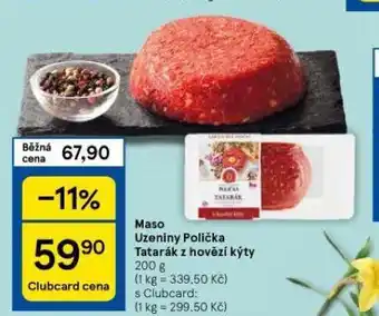 Tesco Tatarák z hovězí kýty nabídka