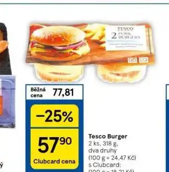 Tesco Tesco burger nabídka