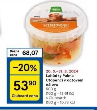 Tesco Utopenci v octovém nálevu nabídka