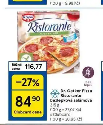 Tesco Dr. oetker pizza ristorante nabídka