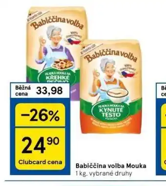 Tesco Babiččina volba mouka nabídka