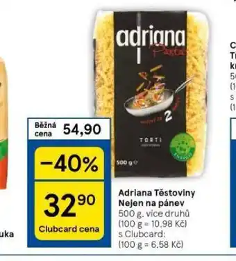 Tesco Adriana těstoviny nejen na pánev nabídka