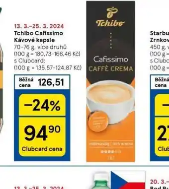 Tesco Tchibo cafissimo kávové kapsle nabídka