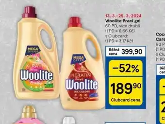 Tesco Woolite prací gel nabídka