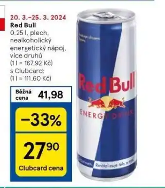 Tesco Red bull nabídka
