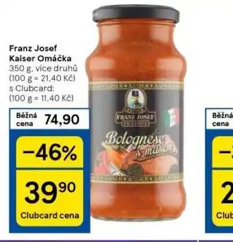 Tesco Franz josef kaiser omáčka nabídka