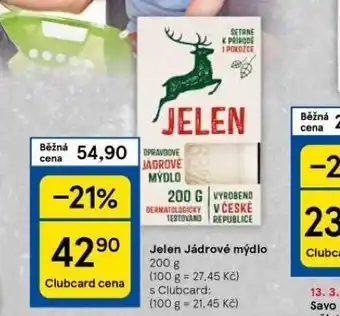 Tesco Jelen jádrové mýdlo nabídka