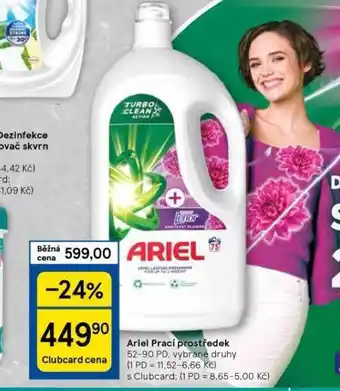 Tesco Ariel prací prostředek nabídka