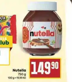 Billa Nutella nabídka