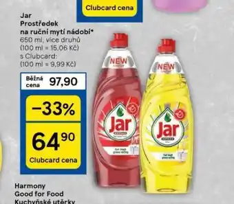 Tesco Jar prostředek na nádobí nabídka