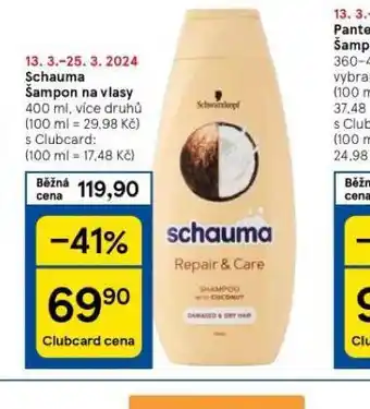 Tesco Schauma šampon nabídka