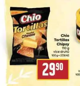 Billa Chio tortillas chipsy nabídka