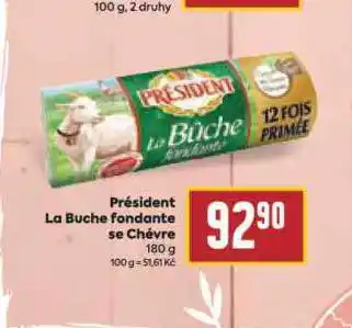 Billa Président la buche fondante se chévre nabídka