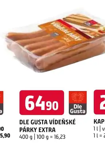 Terno DLE GUSTA VÍDEŇSKÉ PÁRKY EXTRA 400 g nabídka