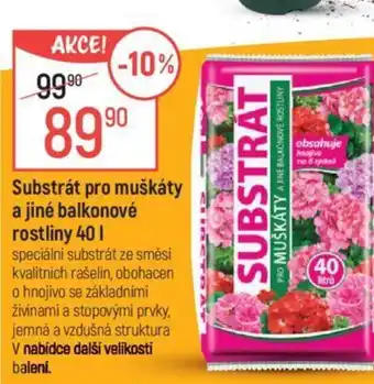 Globus Substrát pro muškáty a jiné balkonové rostliny 40L nabídka
