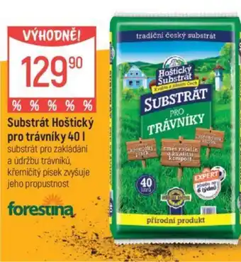 Substrát Hoštický pro trávníky 40L