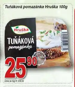 Hruška Tuňáková pomazánka nabídka