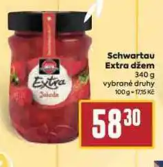Billa Schwartau extra džem nabídka