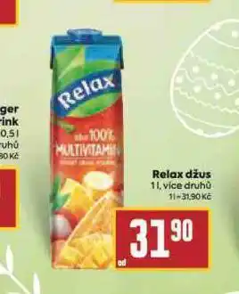 Billa Relax džus nabídka