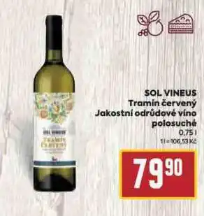 Billa Sol vineus tramín červený nabídka
