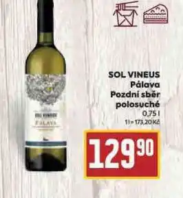 Billa Sol vineus pálava nabídka