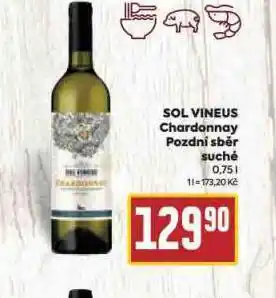 Billa Sol vineus chardonnay nabídka