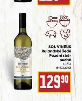 Billa Sol vineus rulandské šedé nabídka