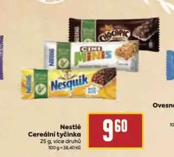 Billa Nestlé cereální tyčinka nabídka