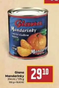 Billa Giana mandarinky nabídka