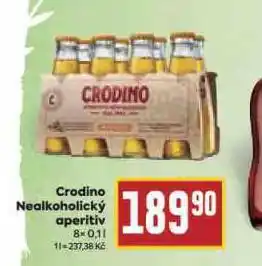 Billa Crodino nealkoholický aperitiv nabídka