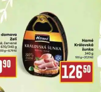 Billa Hamé královská šunka nabídka