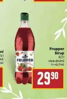 Billa Frupper sirup nabídka